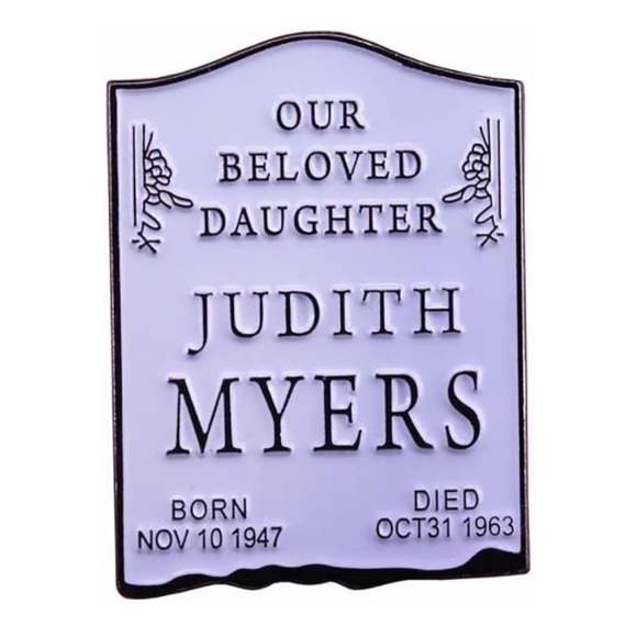 🎃Michael Myers Halloween Judith Myers Tombstone Enamel Pin Goth Horror Movies - Picture 4 of 4